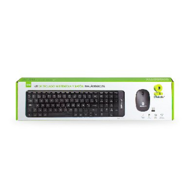Kit Teclado y Mouse Brobotix Inalambrico Multimedia Negro image 7