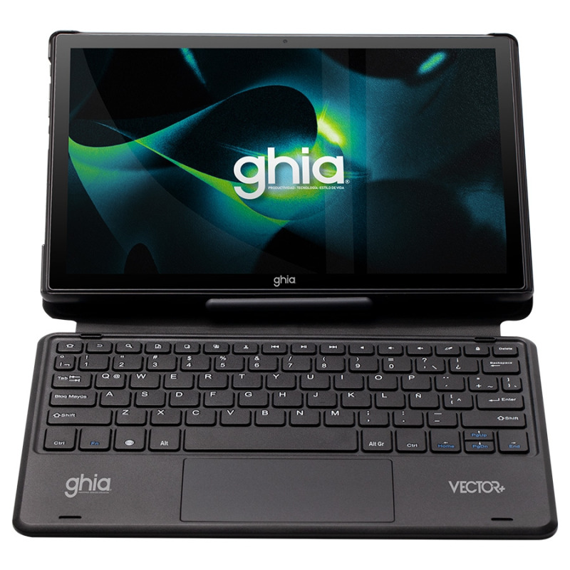 TABLET GHIA VECTOR PLUS C/TECLADO /A523 OCTACORE/4GB RAM/64GB /2CAM/WIFI/BLUETOOTH/5000MAH/ANDROID 13 NEGRA