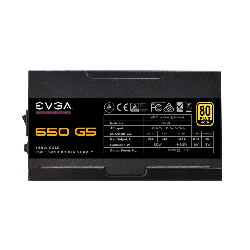 PSU EVGA 650W SUPERNOVA G5 80 PLUS GOLD MODULAR image 6