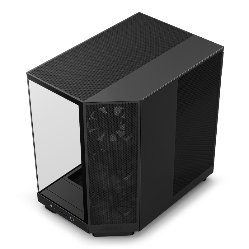 GABINETE NZXT H6 FLOW / VIDRIO TEMPLADO / NEGRO / ATX, MICRO-ATX, MINI-ITX/ MID TOWER / GAMER image 2