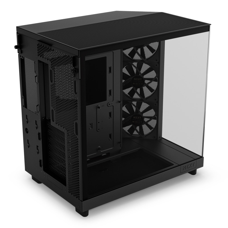 GABINETE NZXT H6 FLOW / VIDRIO TEMPLADO / NEGRO / ATX, MICRO-ATX, MINI-ITX/ MID TOWER / GAMER image 3