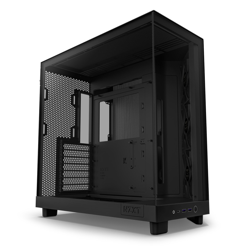 GABINETE NZXT H6 FLOW / VIDRIO TEMPLADO / NEGRO / ATX, MICRO-ATX, MINI-ITX/ MID TOWER / GAMER image 4