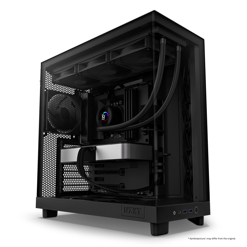 GABINETE NZXT H6 FLOW / VIDRIO TEMPLADO / NEGRO / ATX, MICRO-ATX, MINI-ITX/ MID TOWER / GAMER image 6