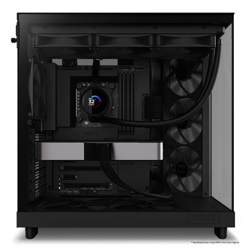 GABINETE NZXT H6 FLOW / VIDRIO TEMPLADO / NEGRO / ATX, MICRO-ATX, MINI-ITX/ MID TOWER / GAMER image 13