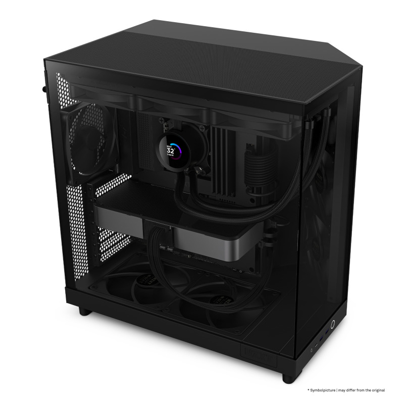 GABINETE NZXT H6 FLOW / VIDRIO TEMPLADO / NEGRO / ATX, MICRO-ATX, MINI-ITX/ MID TOWER / GAMER image 15