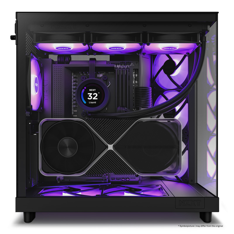 GABINETE NZXT H6 FLOW RGB/ VIDRIO TEMPLADO /NEGRO / ATX, MICRO-ATX, MINI-ITX/ MID TOWER / GAMER image 13