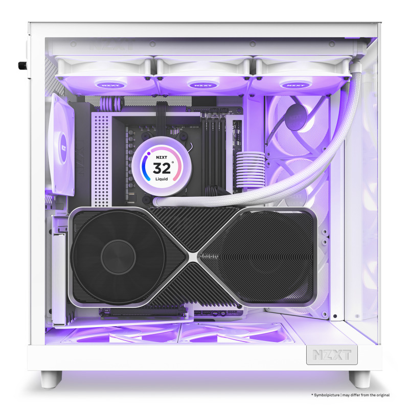 GABINETE NZXT H6 FLOW RGB/ VIDRIO TEMPLADO/BLANCO/ATX, MICRO-ATX, MINI-ITX/ MID TOWER/GAMER image 13