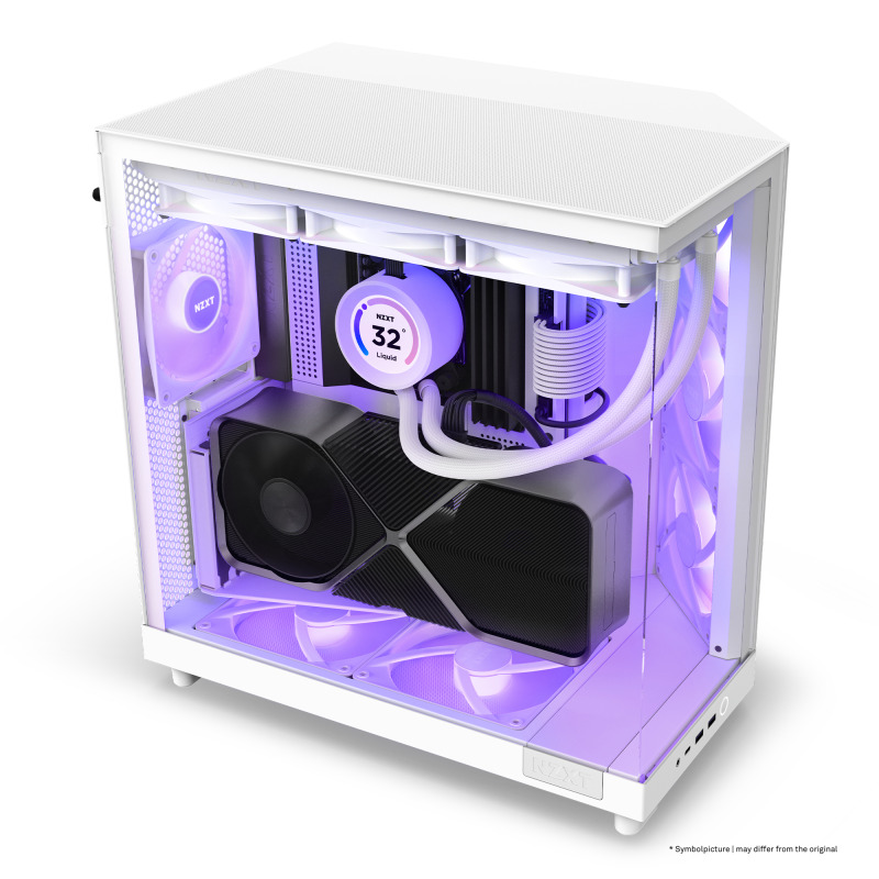 GABINETE NZXT H6 FLOW RGB/ VIDRIO TEMPLADO/BLANCO/ATX, MICRO-ATX, MINI-ITX/ MID TOWER/GAMER image 15