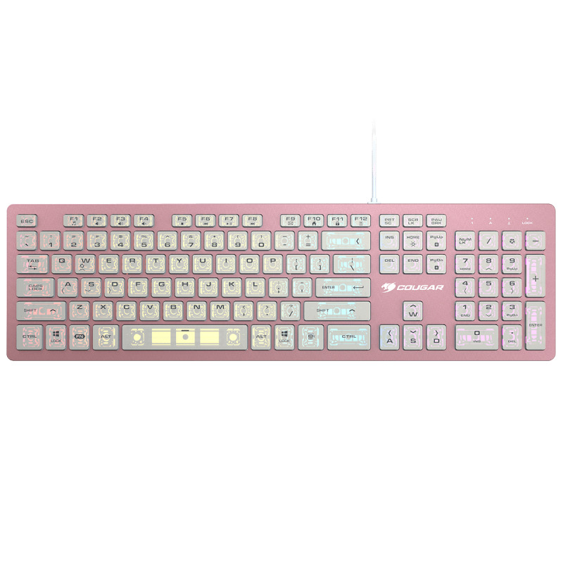 TECLADO COUGAR VANTAR AX ROSA