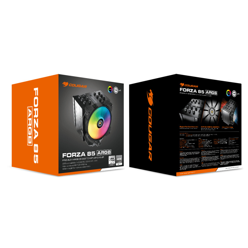 VENTILADOR CPU COUGAR FORZA 85  ARGB image 6