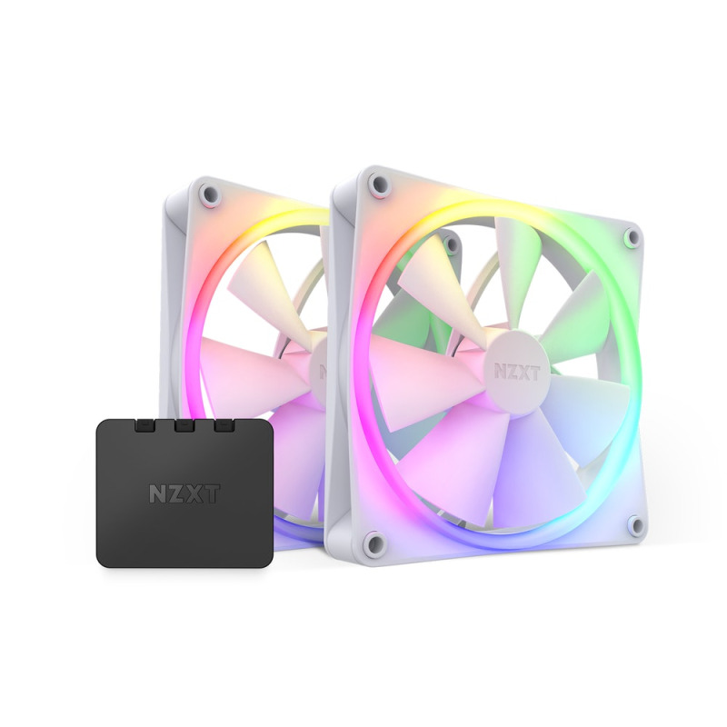 KIT 2 VENTILADORES NZXT F140 140MM BLANCO RGB