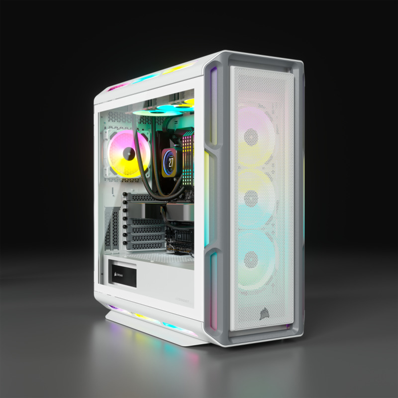 Corsair iCUE 5000T RGB Midi Tower Blanco image 2