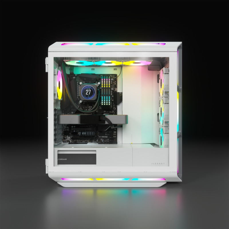 Corsair iCUE 5000T RGB Midi Tower Blanco image 3