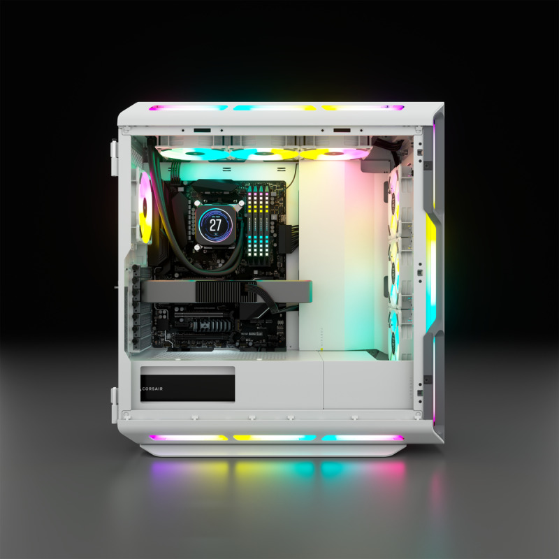 Corsair iCUE 5000T RGB Midi Tower Blanco image 4
