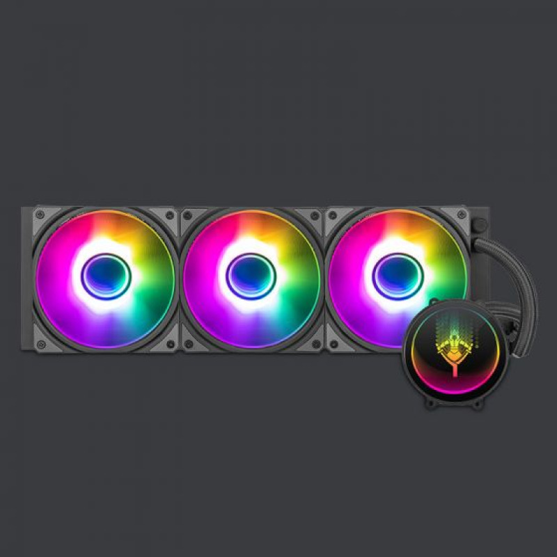 Yeyian YTT-360AL-01 sistema de refrigeración de computadora Procesador Liquid cooling kit 12 cm Negro 3 pieza(s) image 2