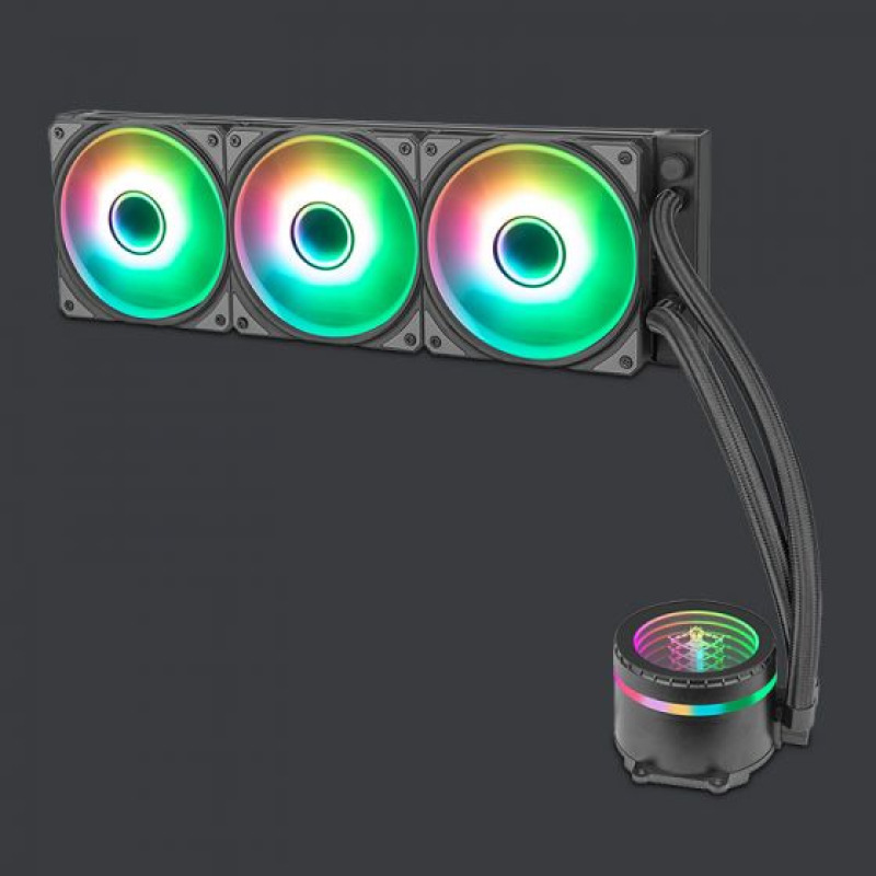 Yeyian YTT-360AL-01 sistema de refrigeración de computadora Procesador Liquid cooling kit 12 cm Negro 3 pieza(s) image 3