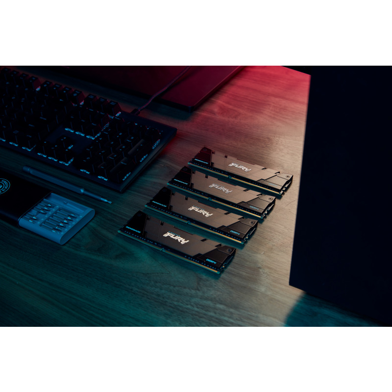 MEMORIA RAM KINGSTON DIMM DDR4 8GB 3600MT/S FURY RENEGADE BLACK XMP CL16 288PIN 1.35V C/DISIPADOR DE CALOR P/PC/GAMER/ALTO RENDIMIENTO (KF436C16RB2/8) image 14