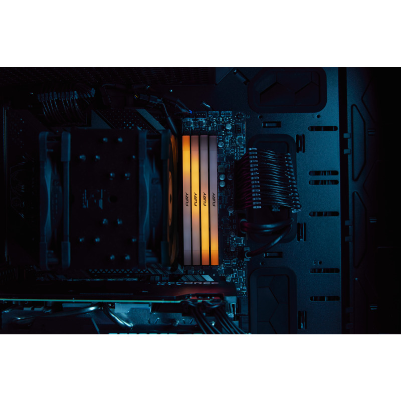 MEMORIA RAM KINGSTON DIMM DDR4 8GB 3200MT/S FURY RENEGADE BLACK XMP RGB CL16 288PIN 1.35V C/DISIPADOR DE CALOR P/PC/GAMER/ALTO RENDIMIENTO (KF432C16RB2A/8) image 14
