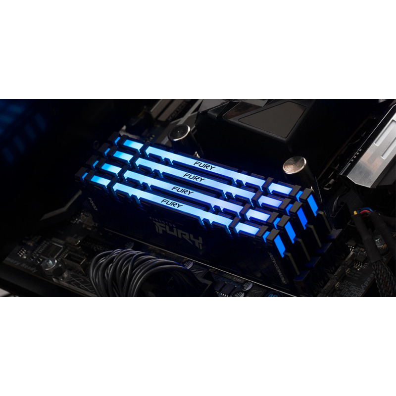 MEMORIA RAM KINGSTON DIMM DDR4 8GB 3200MT/S FURY RENEGADE BLACK XMP RGB CL16 288PIN 1.35V C/DISIPADOR DE CALOR P/PC/GAMER/ALTO RENDIMIENTO (KF432C16RB2A/8) image 20