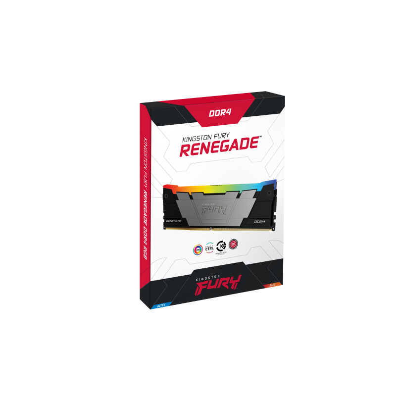 MEMORIA RAM KINGSTON DIMM DDR4 32GB 3600MT/S FURY RENEGADE BLACK XMP RGB CL18 288PIN 1.35V C/DISIPADOR DE CALOR P/PC/GAMER/ALTO RENDIMIENTO (KF436C18RB2A/32) image 4