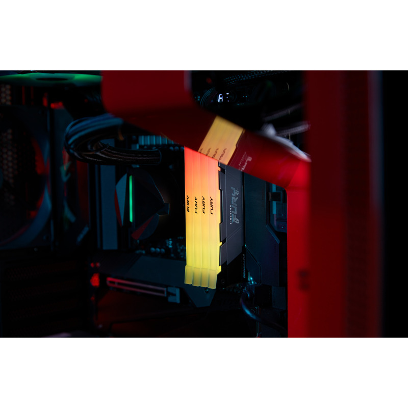 MEMORIA RAM KINGSTON DIMM DDR4 32GB 3600MT/S FURY RENEGADE BLACK XMP RGB CL18 288PIN 1.35V C/DISIPADOR DE CALOR P/PC/GAMER/ALTO RENDIMIENTO (KF436C18RB2A/32) image 6