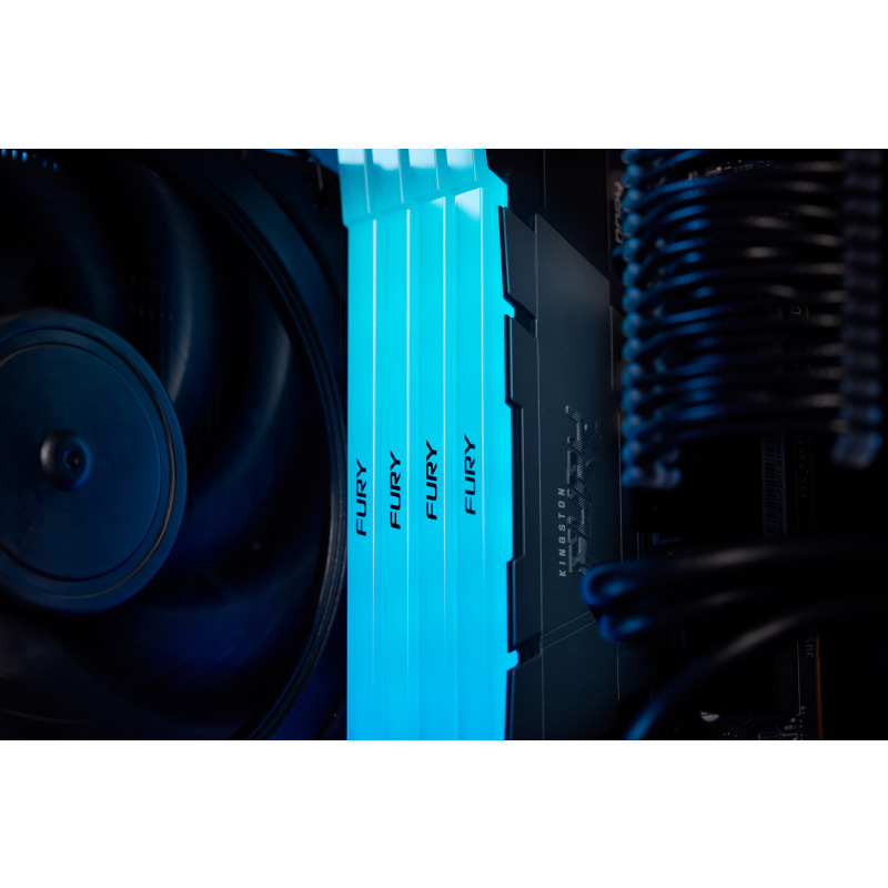 MEMORIA RAM KINGSTON DIMM DDR4 32GB 3600MT/S FURY RENEGADE BLACK XMP RGB CL18 288PIN 1.35V C/DISIPADOR DE CALOR P/PC/GAMER/ALTO RENDIMIENTO (KF436C18RB2A/32) image 10