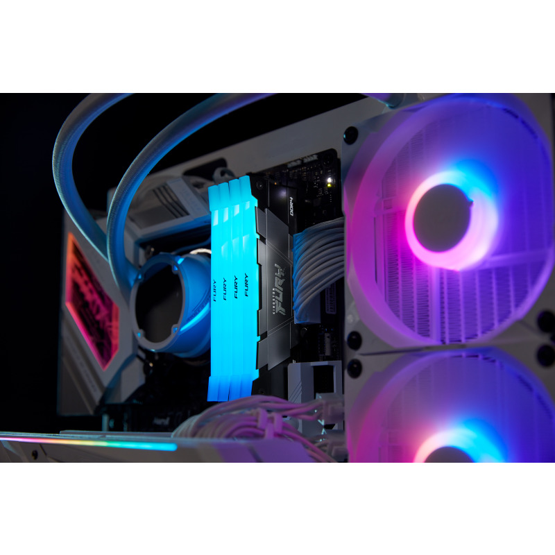 MEMORIA RAM KINGSTON DIMM DDR4 32GB 3600MT/S FURY RENEGADE BLACK XMP RGB CL18 288PIN 1.35V C/DISIPADOR DE CALOR P/PC/GAMER/ALTO RENDIMIENTO (KF436C18RB2A/32) image 12