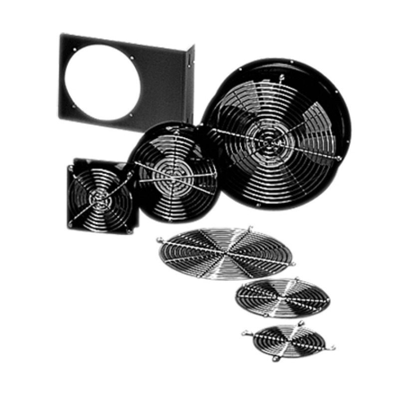 Ventilador Axial Compacto de 4 Pulgadas 100 CFM 115 Vca De Acero Color Negro