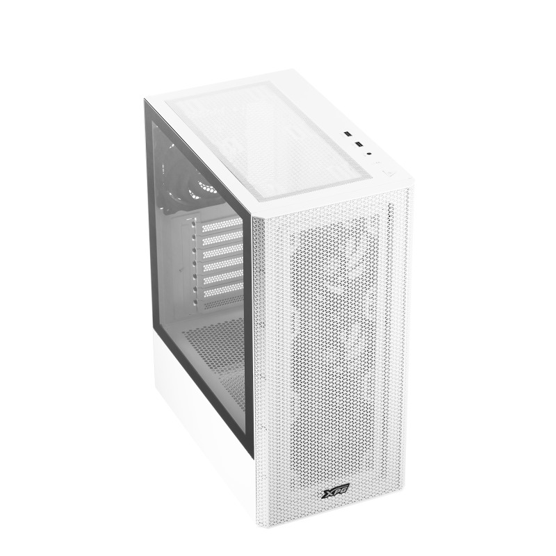GABINETE XPG VALOR MESH MEDIA TORRE ATX 4 FAN CRISTAL TEMPLADO BLANCO (VALORMESHMT-WHCWW) image 3