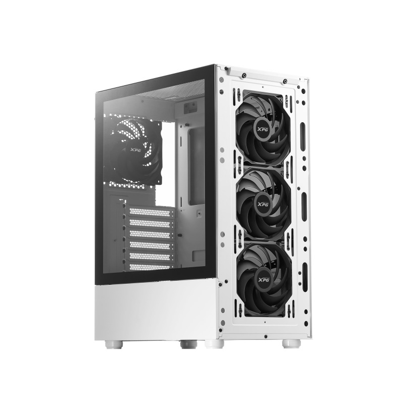 GABINETE XPG VALOR MESH MEDIA TORRE ATX 4 FAN CRISTAL TEMPLADO BLANCO (VALORMESHMT-WHCWW) image 5