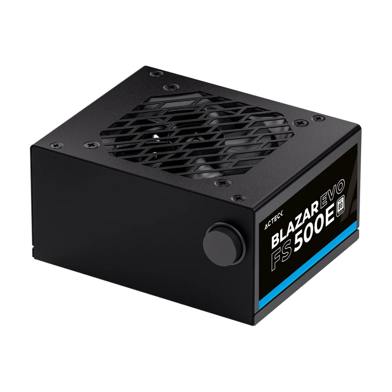 FUENTE DE PODER ACTECK BLAZAR EVO FS500E / ATX / SFX / 500 W /SLIM / NO MODULAR / VENTILADOR 80 MM / NEGRO / ES-05002E