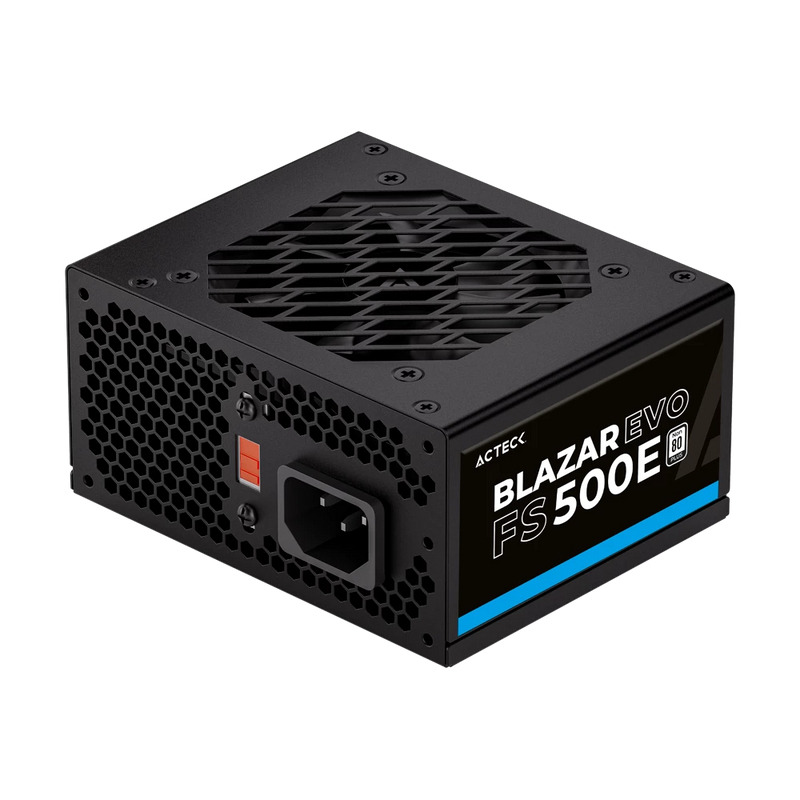 FUENTE DE PODER ACTECK BLAZAR EVO FS500E / ATX / SFX / 500 W /SLIM / NO MODULAR / VENTILADOR 80 MM / NEGRO / ES-05002E image 3