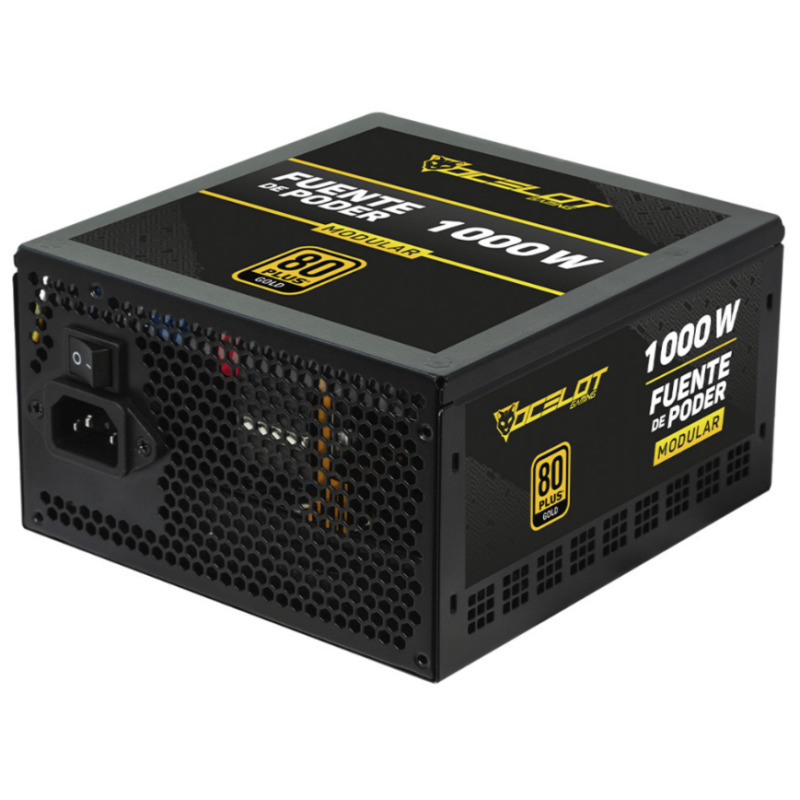 FUENTE DE PODER OCELOT GAMING OPS1000 / ATX / 1000W / MODULAR / 80 PLUS GOLD / COLOR NEGRO