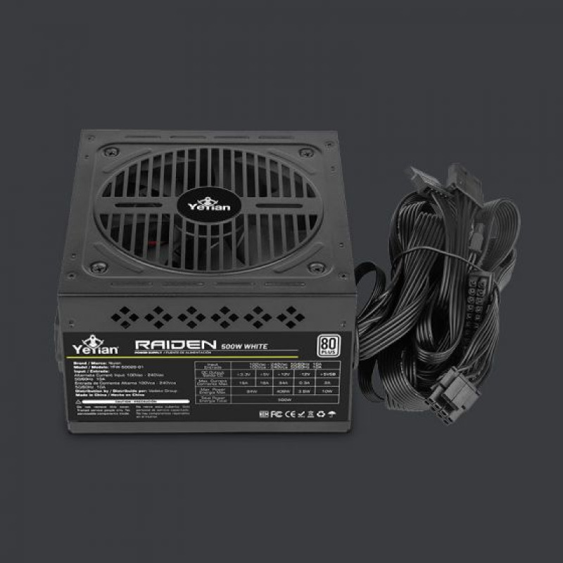 Yeyian YFW-50020-01 unidad de fuente de alimentación 500 W 20+4 pin ATX ATX image 5