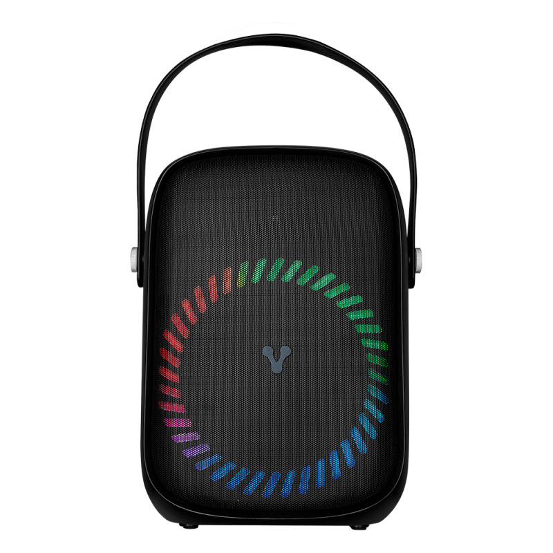 MINI BAFLE KARAOKE VORAGO KSP-455 40WATTS RECARGABLE 1 MICROFONO INALAMBRICO C/CORREAS TWS IPX5 BT 6HRS