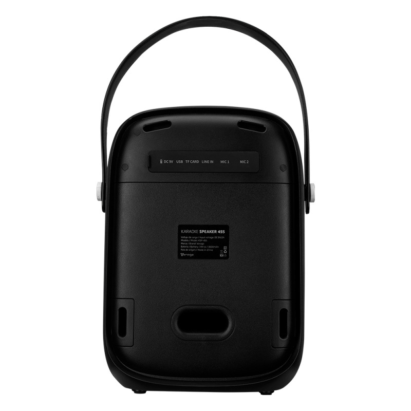 MINI BAFLE KARAOKE VORAGO KSP-455 40WATTS RECARGABLE 1 MICROFONO INALAMBRICO C/CORREAS TWS IPX5 BT 6HRS image 5