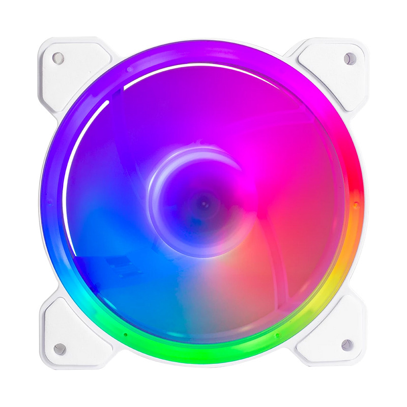 VENTILADOR PARA PC BALAM RUSH EOLOX BLAZE EX50W / FLUJO DE AIRE 30.71 CFM / SILENCIOSO 221 DB / VELOCIDAD 1200 RPM / PINES 3 MACHO Y HEMBRA / BLANCO  /  AURA RGB / BR-938075 image 3