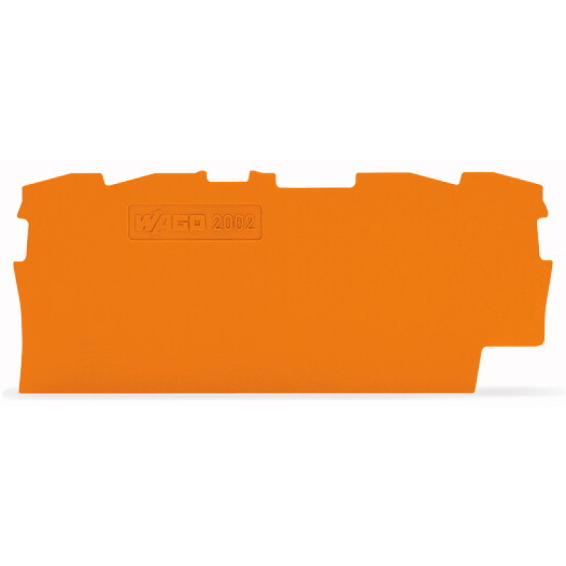 Placa final e intermedia espesor 08 mm naranja