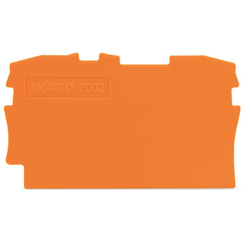 Placa final e intermedia espesor 08 mm naranja
