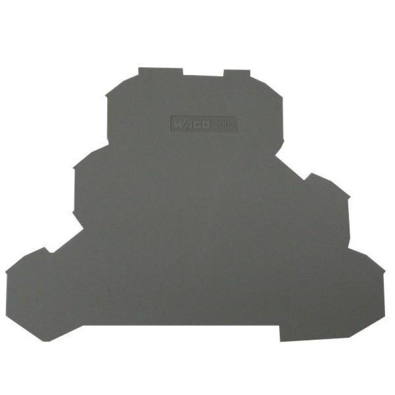 Placa final e intermedia espesor 08 mm gris