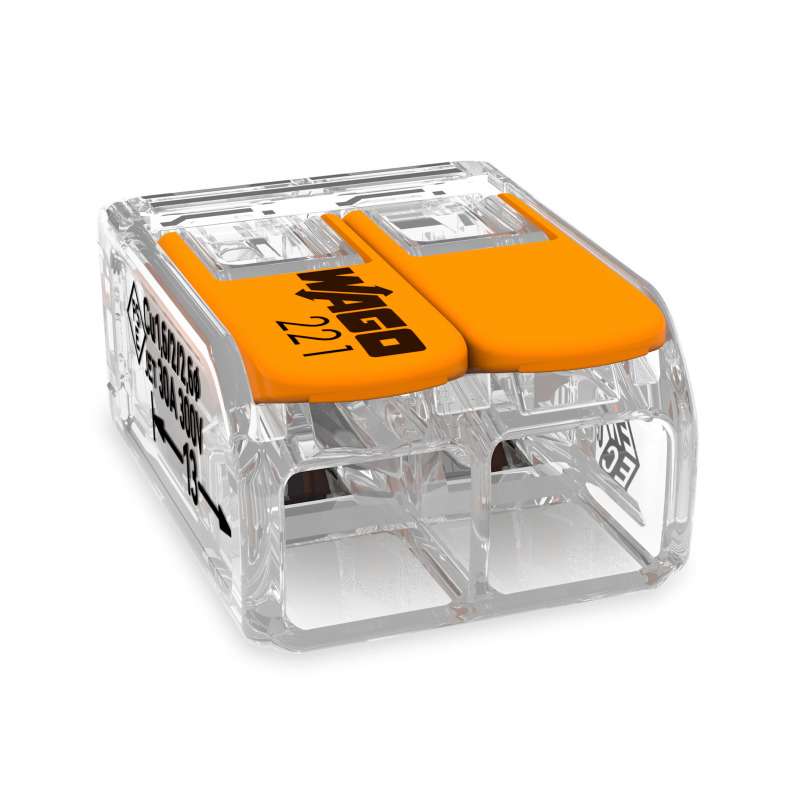 COMPACT SPLICING CONNECTORFOR ALL CONDUCTOR TYPES TRANSPARENT 2 CONNECTORS