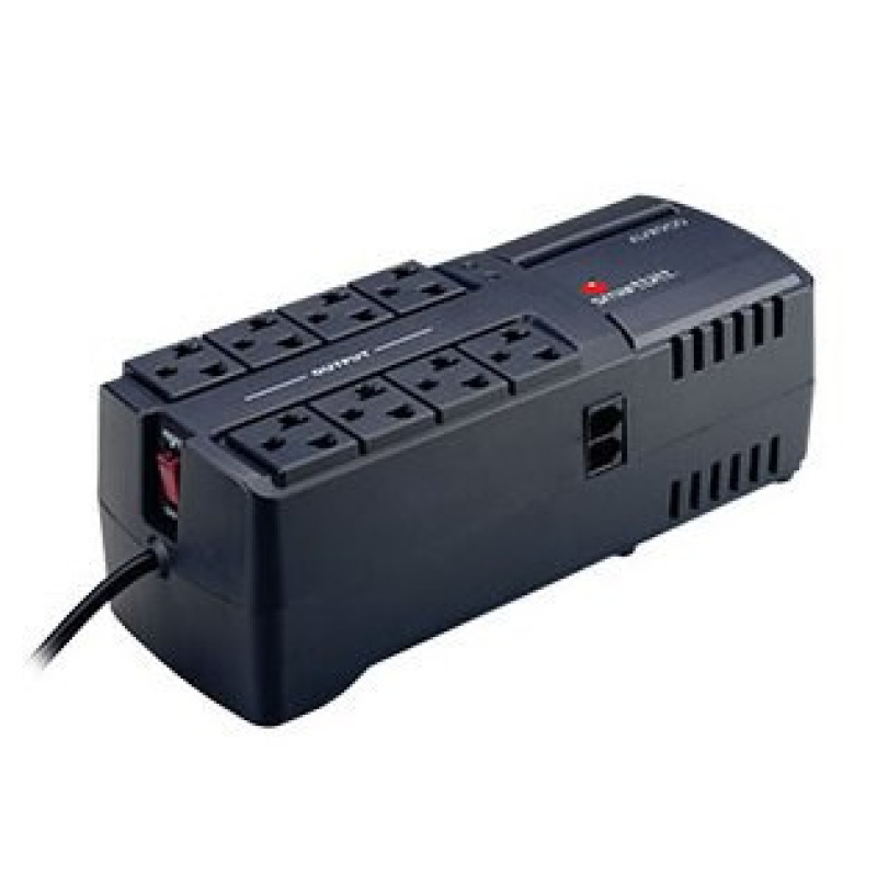 REGULADOR DE VOLTAJE SMARTBITT 2200VA/1100W, 8 CONTACTOS, PROTECCIN DE LNEA TELEFNICA RJ-11