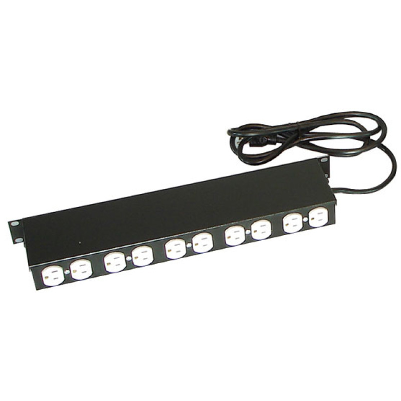 BARRA DE 10 CONTACTOS NORTH SYSTEM HORIZONTAL CON SWITCH TERMOMAGNETICO MONTAJE RACK