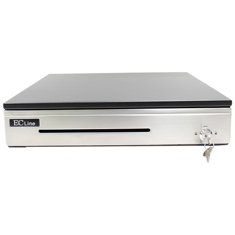CAJON DE DINERO EC LINE  EC-CD-100P 5 BILLETES 8 MONEDAS RJ11- VOLTAJE REQUERIDO 24V
