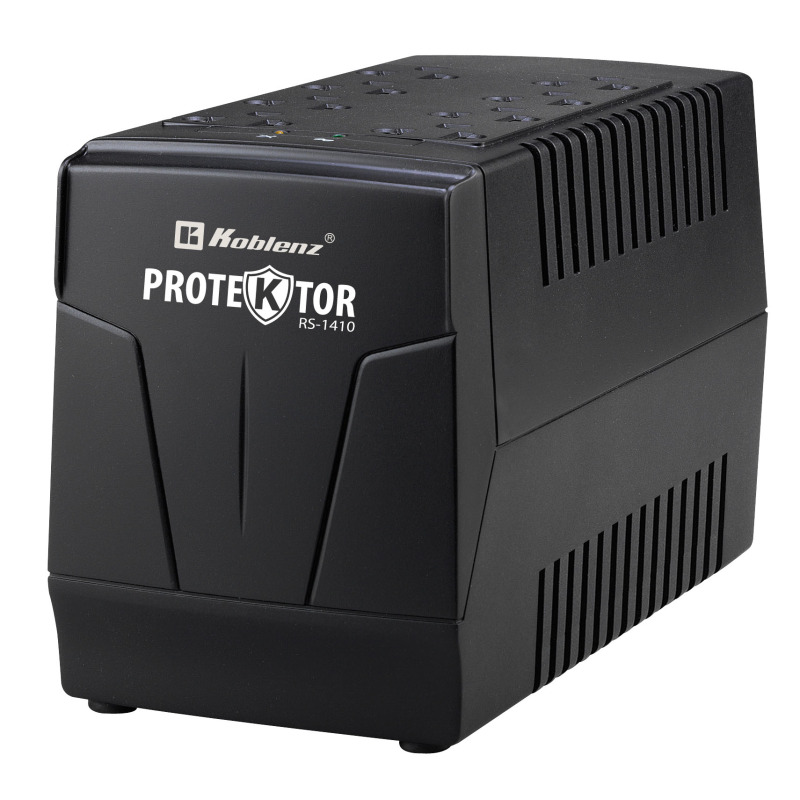 REGULADOR DE VOLTAJE KOBLENZ RS-1410 SUSTITUTO RS-1410 / RE-110 1410 VA / 700 W, NEMA 5-15R, LUZ LED, APAGADO DE USO RUDO Y SWITCH TRMICO PROTECTOR 2 AÑOS DE GARANTA. SKU. 00-1599-00-0