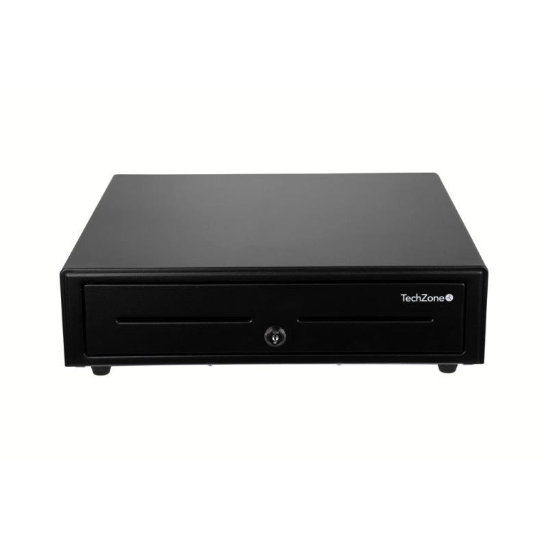 CAJON DE DINERO TECHZONE  TZBE5B8M100, COMPARTIMENTO, 5 BILLETES, 8 MONEDAS, REMOVIBLE, NEGRO 