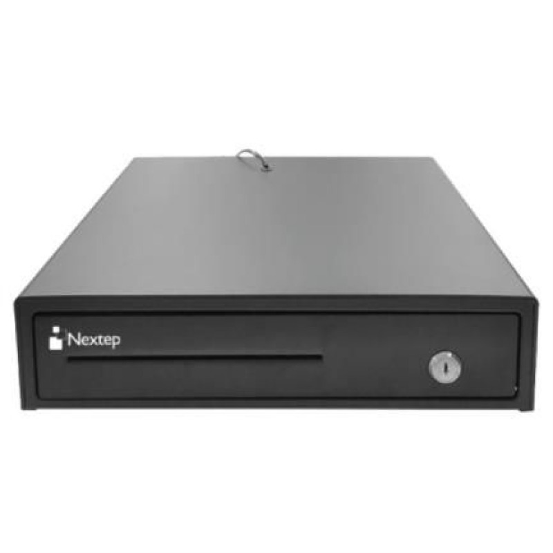 CAJON DE DINERO NEXTEP 4 BILLETES 8 MONEDAS RJ-11 MANUAL Y ELECTRONICA 12V NE-514