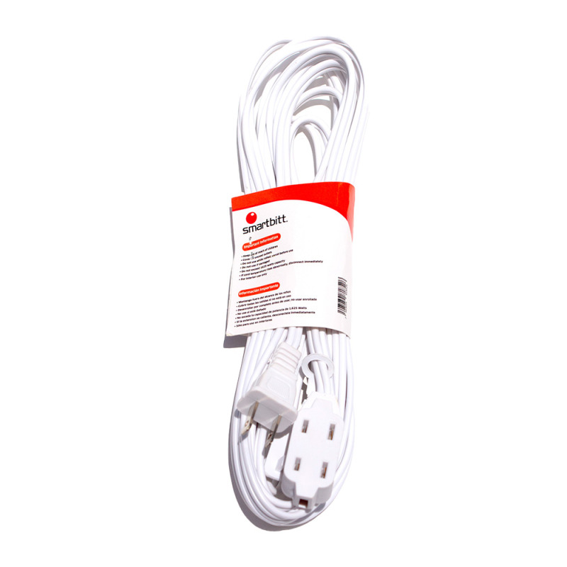 Smartbitt SBEC-DOM05M extensión de corriente 5 m 3 salidas AC Interior Blanco image 3
