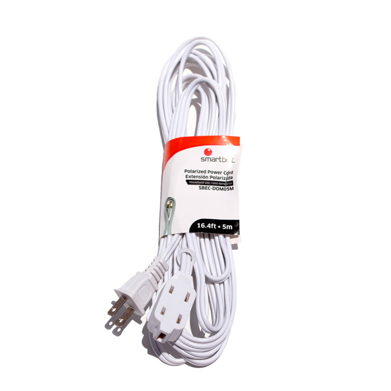 Smartbitt SBEC-DOM05M extensión de corriente 5 m 3 salidas AC Interior Blanco image 4