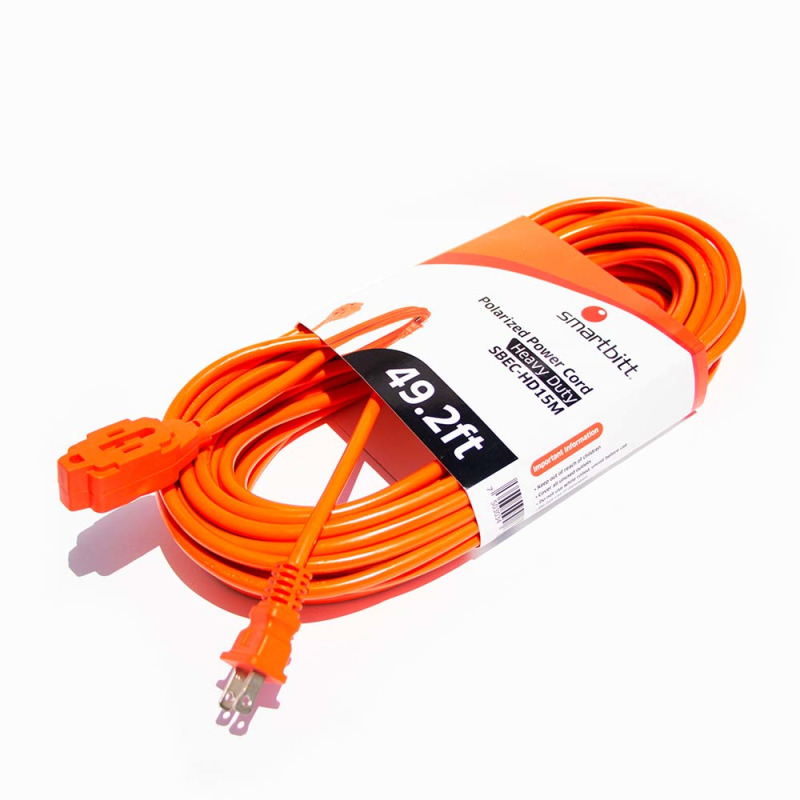 Smartbitt SBEC-HD15M extensión de corriente 15 m 3 salidas AC Interior Naranja image 4